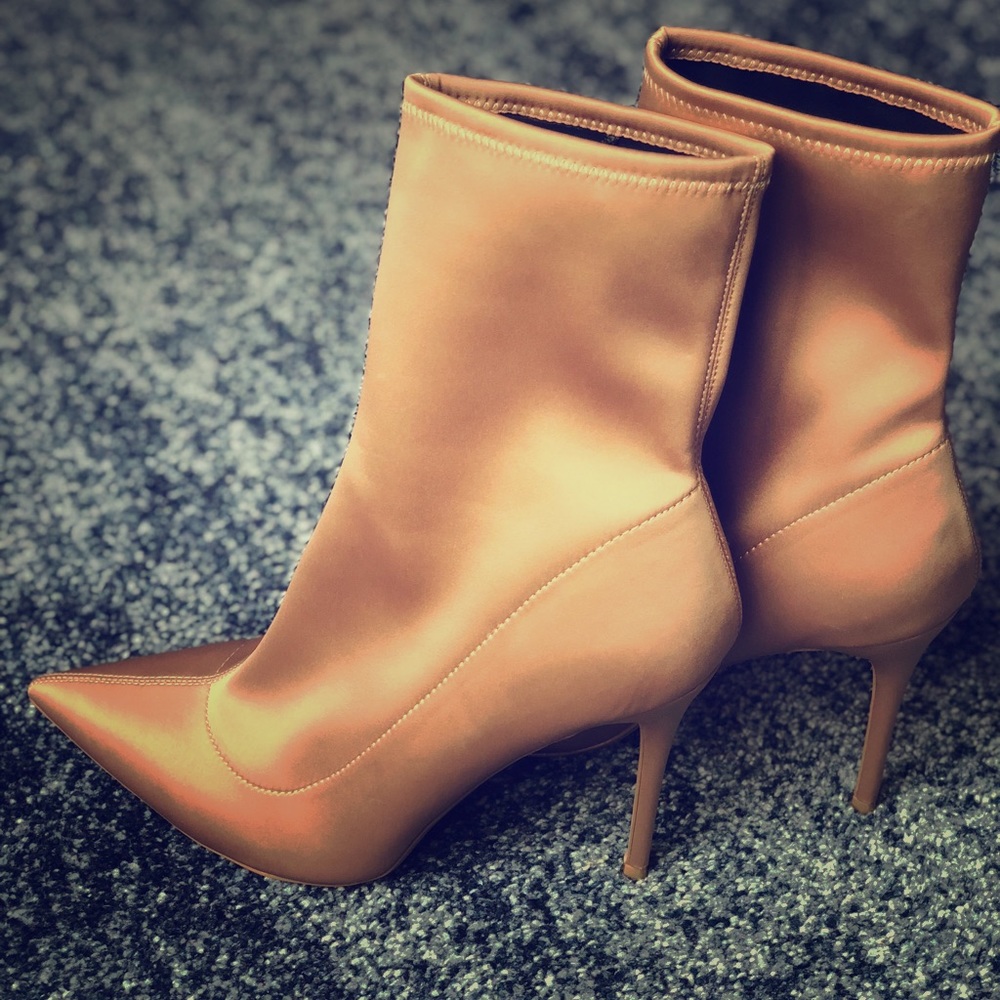 Topshop MARGARITA Stretch Boot Heels